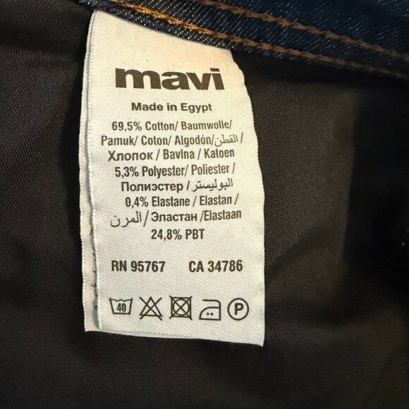 NWT Mavi Jeans Dark Maui Color 5 Pockets Zach Straight Leg Men's 40x30 - Picture 7 of 8